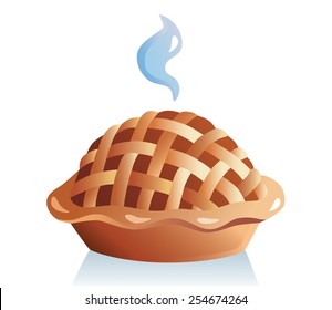 Apple pie vector illustration