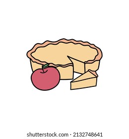 Ilustración simple del vector circular de Apple