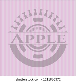 Apple pink emblem