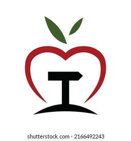 apple place arrow logo Icon Illustration Brand Identity