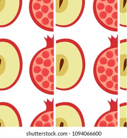 Apple and pomegranate pattern
