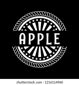 apple premium quality emblem, label, badge. premium quality package label. vintage stamp. designed for apple products