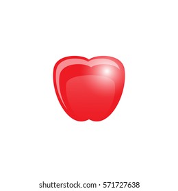 apple red ilustration design vector