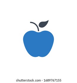 Apple related vector glyph icon. Isolated on white background. Vector illustration.
