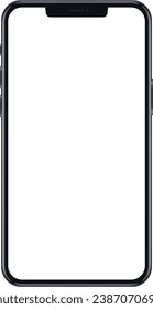 Apple released its new iPhone 15 Pro and iPhone 15 Pro Max - mock up of the new mobile phones in vector art. iPhone 12, 12pro, 12 mini, 13, 13 Pro, 13 Pro Max. Mock up screen iphone. PNG