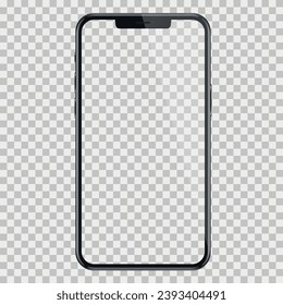 Apple released its new iPhone 15 Pro and iPhone 15 Pro Max - mock up of the new mobile phones in vector art. iPhone 12, 12pro, 12 mini, 13, 13 Pro, 13 Pro Max. Mock up screen iphone. PNG