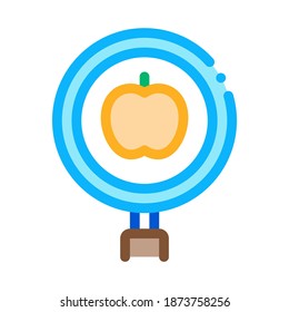 apple research icon vector. apple research sign. color symbol illustration