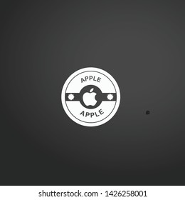 Apple Retro Badge vector icon. Apple Retro Badge concept stroke symbol design. Thin graphic elements vector illustration, outline pattern for your web site design, logo, UI. EPS 10.
