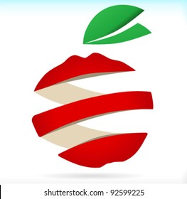 Apple Ribbon Graphics