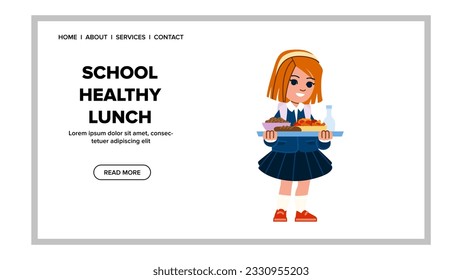apple school healthy lunch vector. education snack, fresh eating, box child apple school healthy lunch web flat cartoon illustration