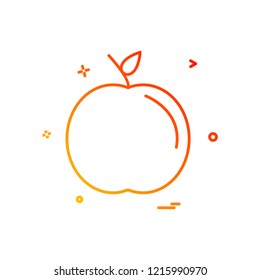 apple school icon design vector