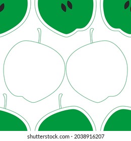 El fondo de Apple es impecable para el diseño decorativo. Ilustración vectorial de papel de ajuste. 