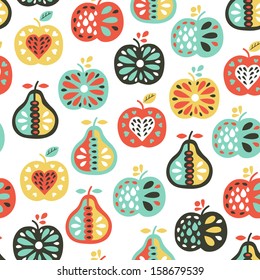 apple seamless pattern