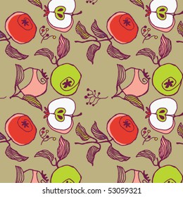 apple seamless pattern