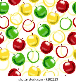 Apple seamless pattern
