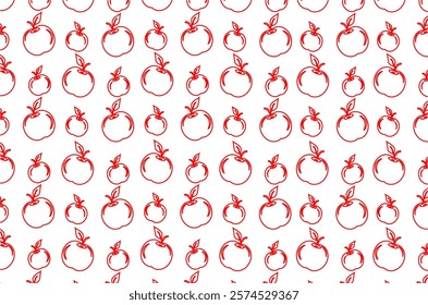 Apple seamless pattern background. Apple seamless pattern background isolated concept. Perfect for background, wallpaper, packaging, textile, fabric and other commercial needs.