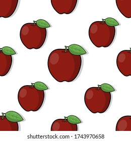 apple seamless pattern, Botanical Pattern