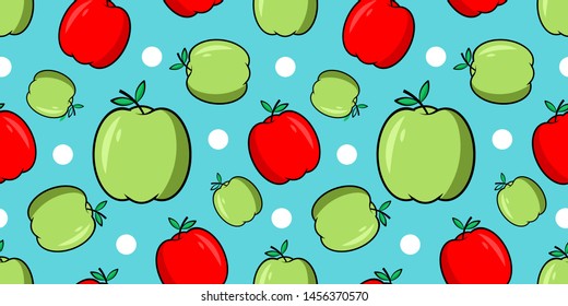 apple seamless pattern, pattern design, vector eps 10.