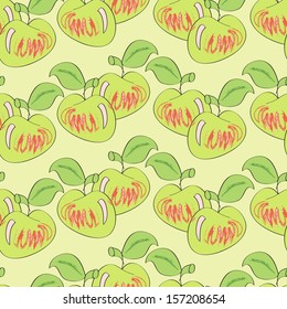 apple  seamless pattern  linear