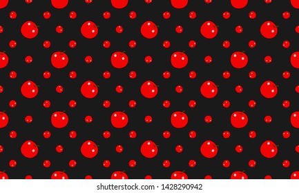 Apple Seamless Patterns with Various Styles.  Patterns for Background, Wallpaper, Fabric, Gift Paper, etc. Vector Illustration. EPS 10