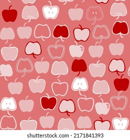 Apple seamless repeat all over pattern
