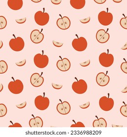 Apple seamless vector pattern. Design for paper, cover, fabric, interior decor and other users.