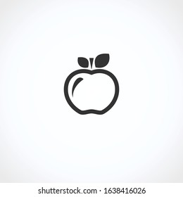 Apple set. Collection icons apple. Vector 