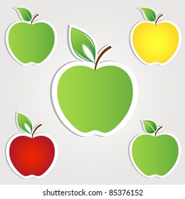 Apple set. Vector