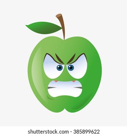Apple shape cartoon 