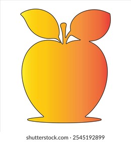 Apple shape vector icon  illustration design