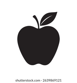 Apple silhouette illustration vector design