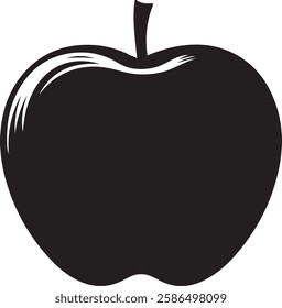 apple silhouette vector design art