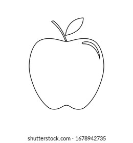 Apple Outline Images, Stock Photos & Vectors | Shutterstock