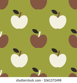 Apple simple seamless texture, modern design background.