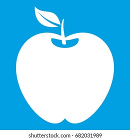 Apple in simple style isolated on white background vector illustration