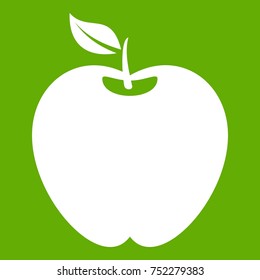 Apple in simple style isolated on white background vector illustration