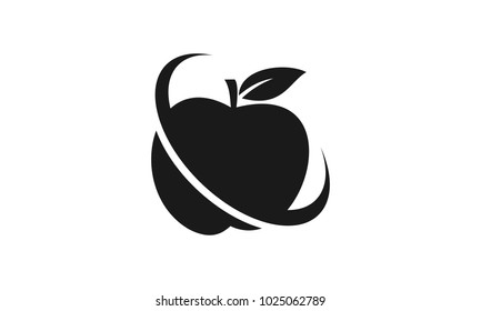 Apple Solution Silhouette Logo