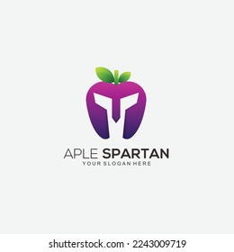 apple spartan design gradient colorful illustration