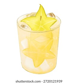 Maçã Starfruit Ade Bebida Sobremesa