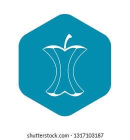 Apple stump icon in simple style isolated on white background vector illustration