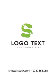 Plantilla de logotipo de tipo de letra de Apple S, logotipo de vector para identidad empresarial y de empresa 