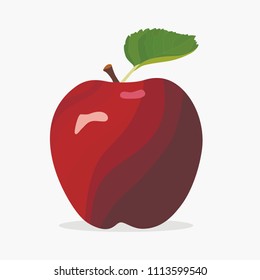 apple, stylized fruits