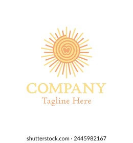 Apple of the Sun-Logo. Modern, einfach, einzigartig.
