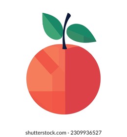 apple symbolizes healthy eating and freshness isolated