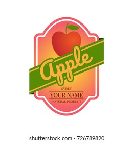 apple syrup label
