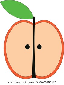 An apple is a timeless and iconic fruit, known for its round shape and smooth, firm skin. It comes in a variety of colors, most commonly red, green, or yellow, often with subtle streaks or speckles.