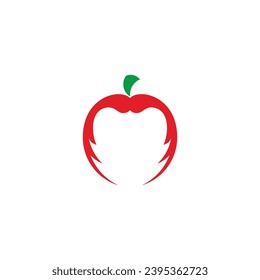 apple tomatoes red abstract geometric symbol vector 