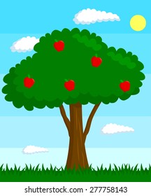 Apple Tree Stock Vector Royalty Free Shutterstock