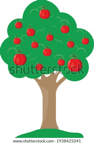 Apple tree. A tree with apples. Nature. Farming. Foto stock © 