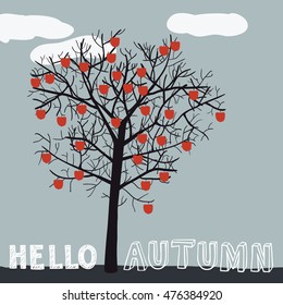 apple tree, card